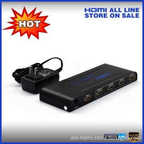 4 port HDMI Amplifier splitter box 1.4